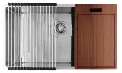 Pure.Sink Luxion Grote RVS spoelbak 74x40 cm onderbouw, vlakinbouw en opbouw PLX7440-02