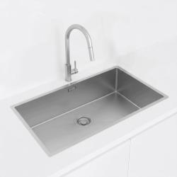 Pure.Sink Luxion Grote RVS spoelbak 74x40 cm onderbouw, vlakinbouw en opbouw PLX7440-02