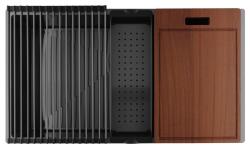 Pure.Sink Luxion Grote Gun metal spoelbak 74x40 cm onderbouw, vlakinbouw en opbouw PLX7440-61