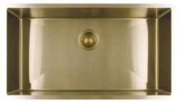 Pure.Sink Luxion Grote Gouden spoelbak 74x40 cm onderbouw, vlakinbouw en opbouw PLX7440-60