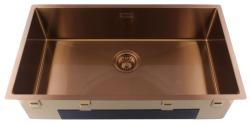 Pure.Sink Luxion Grote Koperen spoelbak 74x40 cm onderbouw, vlakinbouw en opbouw PLX7440-62
