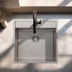Pure.Sink Luxion Stainless steel sink 51x50 cm Tapwing with tap hole PLX5150T-02