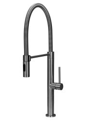 Pure.Sink Luxion massief RVS keukenkraan profi met flexibele uitloop en 2 straalsoorten PLXFLEX-02
