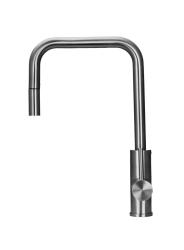 Pure.Sink Luxion massief RVS keukenkraan square met uittrekbare uitloop PLXSQUA-02