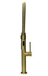 Pure.Sink Luxion Gouden keukenkraan profi met flexibele uitloop en 2 straalsoorten PLXFLEX-60