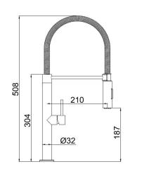 Pure.Sink Luxion keukenkraan RVS PLXFLEX-02
