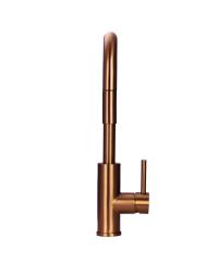 Pure.Sink Luxion Koperen keukenkraan square met uittrekbare uitloop PLXSQUA-62