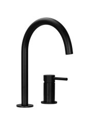 Pure.Sink Luxion 2-gats Mat Zwarte keukenkraan met ronde uitloop PLX2HR-10