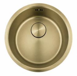 Pure.Sink Rondo Gold Round Sink – Under-mount, Under-counter, and Over-mount, 37 cm RD375-Gold