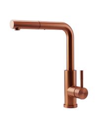 Pure.Sink Elite Steel Spark-S Küchenarmatur PVD Kupfer mit ausziehbarem Auslauf PS8041-62