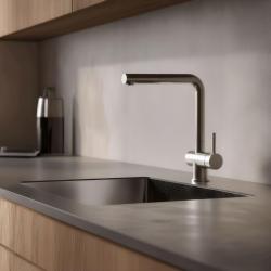 Pure.Sink Elite Steel Pulse-S Stainless Steel Kitchen Faucet with Pull-Out Spout PS8500-02