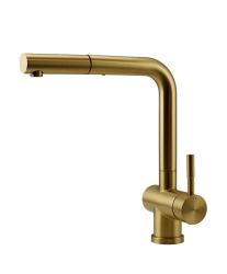 Pure.Sink Elite Steel Kuhinjska pipa Pulse-S v barvi PVD brušeno zlato  z izvlečnim izlivom  PS8500-60