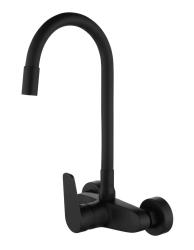 Aquanello Casa Black Flexible Spout Kitchen Tap BL-1301-CS