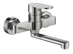 Aquanello Casa Eenhendel Keuken Muurkraan Chroom met uitloop 15 cm CR-1415-CS