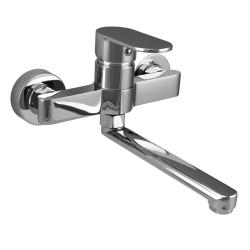Aquanello Casa Chrome Kitchen Wall Faucet 20 cm Spout CR-1420-CS