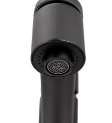 Aquanello Voss Keukenmengkraan Zwart met Uittrekbare Uitloop en Sproeifunctie BL-7200-VS