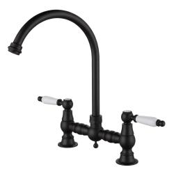 Aquanello Heritage Manor Black Nostalgic Faucet BL-4001-HA