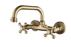 Aquanello Heritage Ascot Kitchen Wall Faucet Bronze BN-4110-HA