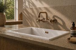 Aquanello Heritage Ascot Klassischer Küchenwandhahn mit obenliegendem Auslauf, Bronze BN-4110-HA