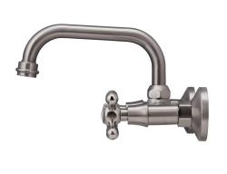 Aquanello Heritage Ascot Klassieke Keuken Muurkraan Boven Uitloop RVS NB-4110-HA