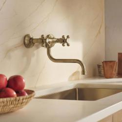 Aquanello Heritage Ascot Klassieke Keuken Muurkraan  Brons BN-4111-HA