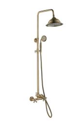 Aquanello Heritage Ascot Klassieke Doucheset Opbouw Douchekolom Brons BN-2003-HA