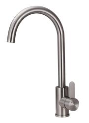 Aquanello Forma RVS Single Handle Kitchen Faucet Round SS-1002-FM