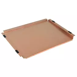 Pure.Sink Exclusivo koperen mobiele afdruipschaal afdruipplaat 440x335mm voor spoelbak PEXTRAY-62