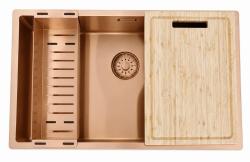Pure.Sink Comfort Bamboo Wooden Cutting Board, 42x30 cm, for Use in a Sink, PEXCB40-24
