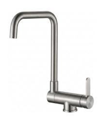 Aquanello Forma Robinet de cuisine à bec rabattable en acier inoxydable SS-1011-FM