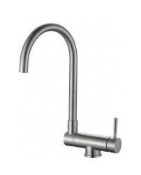 Aquanello Forma Robinet de cuisine à bec rabattable en acier inoxydable SS-1012-FM