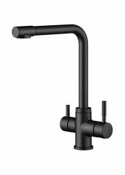 Aquanello Limpia RVS Black 3-way Kitchen Faucet BL-1600-LP