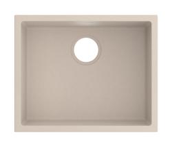 Pure.Sink Eternal Quartz  Coffee Cream Sink 50x40 cm Flush-Mount and Under-Mount PEG5040F-38