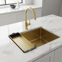 Pure.Sink Prestige Sink Insert - Gold  PPGCL40-60