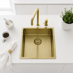 Pure.Sink Comfort PVD Gold Sink 34x40 cm (Under-mount, Flush-mount, and Over-mount) PCM3440-60