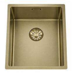 Pure.Sink Comfort PVD Gouden spoelbak 34x40 cm onderbouw, vlakbouw en opbouw PCM3440-60