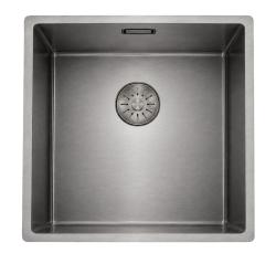Pure.Sink Comfort PVD Gunmetal sink, 40x40 cm, 10 mm radius, undermount, flush-mount, and top-mount, PCM4040-61