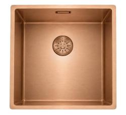 Pure.Sink Comfort PVD Rosé Copper Sink 40x40 cm, 10 mm radius, undermount, flush-mount, and top-mount PCM4040-62