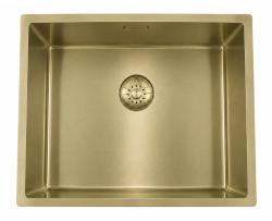 Pure.Sink Comfort PVD Gold Sink 50x40 cm, 10 mm radius, undermount, flush-mount, and top-mount PCM5040-60