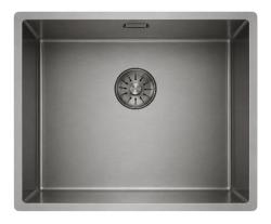 Pure.Sink Comfort PVD Gunmetal sink, 50x40 cm, 10 mm radius, undermount, flush-mount, and top-mount, PCM5040-61