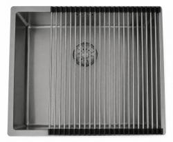 Pure.Sink Comfort PVD Gunmetal sink, 50x40 cm, 10 mm radius, undermount, flush-mount, and top-mount, PCM5040-61