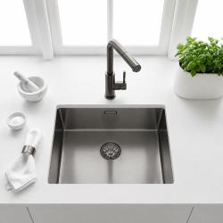 Pure.Sink Comfort PVD Gunmetal sink, 50x40 cm, 10 mm radius, undermount, flush-mount, and top-mount, PCM5040-61