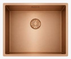 Pure.Sink Comfort PVD Rosé Copper Sink 50x40 cm, 10 mm radius, undermount, flush-mount, and top-mount PCM5040-62