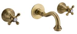 PB Robinet mural encastré classique avec boutons en étoile, bec de 20 cm, bronze 1208972898