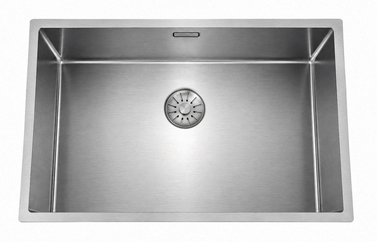 Pure.Sink Comfort Large stainless steel sink, 70x40 cm, 10 mm radius, undermount, flush-mount, and top-mount, PCM7040-02