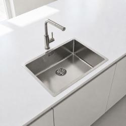 Pure.Sink Comfort grote RVS spoelbak 70x40 cm 10mm radius onderbouw, vlakinbouw en opbouw PCM7040-02