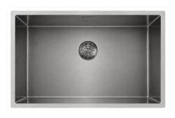 Pure.Sink Comfort Large PVD gunmetal sink, 70x40 cm, 10 mm radius, for undermount, flush-mount, and top-mount installation PCM7040-61