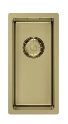 Pure.Sink Comfort Small PVD gold sink, 18x40 cm, undermount, flush-mount, and top-mount PCM1840-60