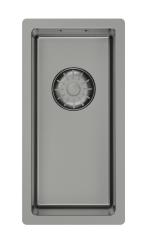 Pure.Sink Comfort PVD Gunmetal Small Sink 18x40 cm (Under-mount, Flush-mount, and Over-mount) PCM840-61