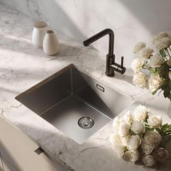 Pure.Sink Comfort Speciale 35 cm short stainless steel sink, 40x35 cm, space-saving PCM4035-02